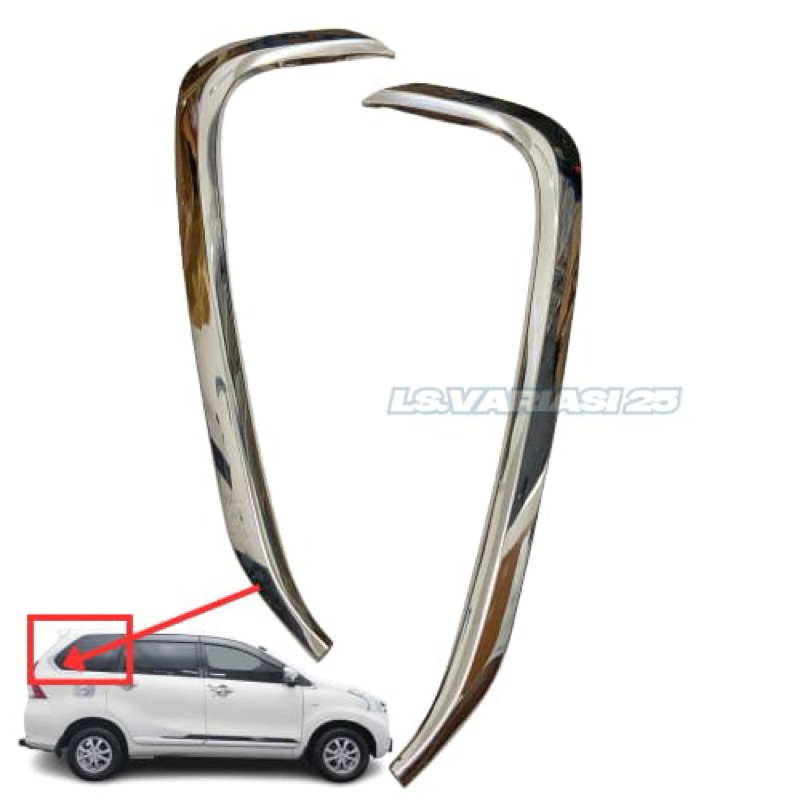 Lis List kaca pintu bagian atas saja Toyota All New Avanza / Veloz /Xenia 2012 sampai 2021 2020 2019