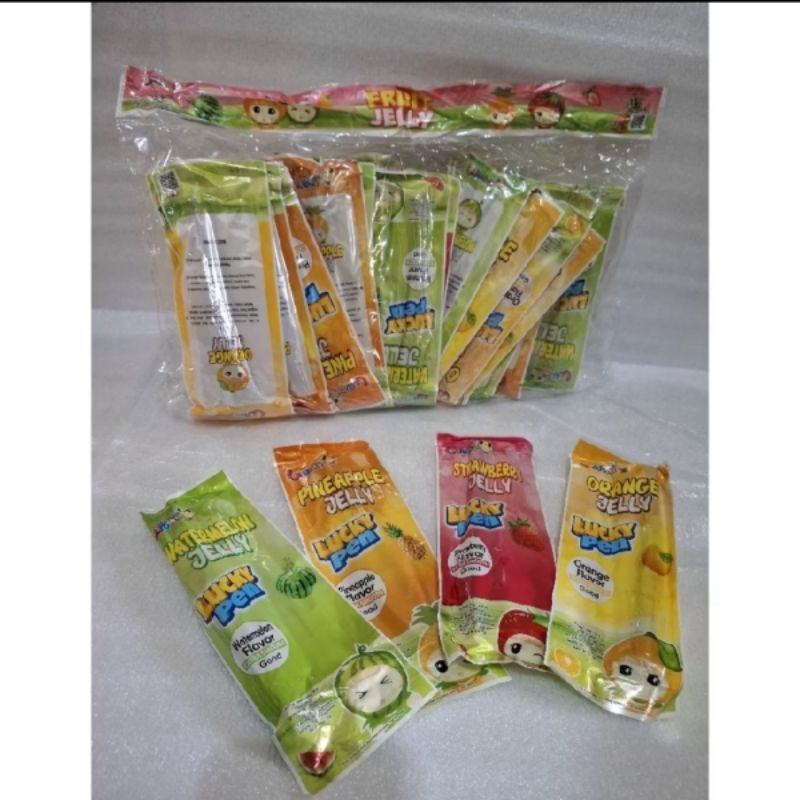 

jelly agar agar berhadiah stiker / jelly lucky pen satuan