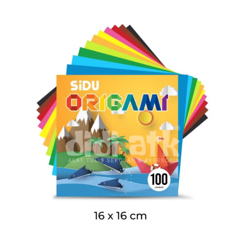 

Kertas Lipat Origami Sidu 16cm x 16cm 1 Pak Isi 100 Lembar