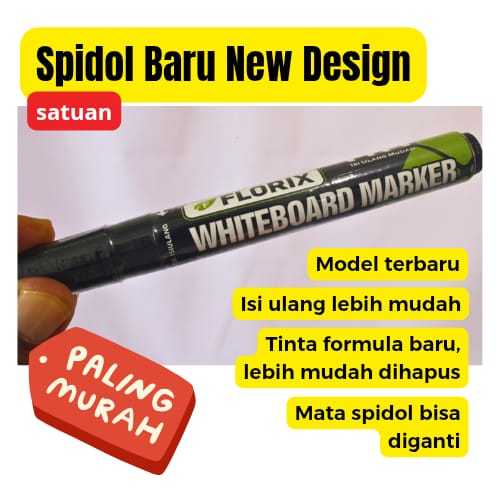 

Spidol Whiteboard Florix NEW DESIGN SATUAN