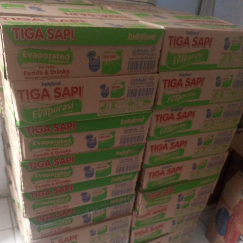 

Susu Evaporasi 3 Sapi , Kartonan isi 12