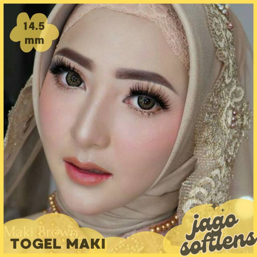 JAGO SOFTLENS BISA COD - SOFTLENS TOGEL MAKI 14,5MM NORMAL & MINUS (-0,50 S/D -10,00) BY TOPGEL / SO
