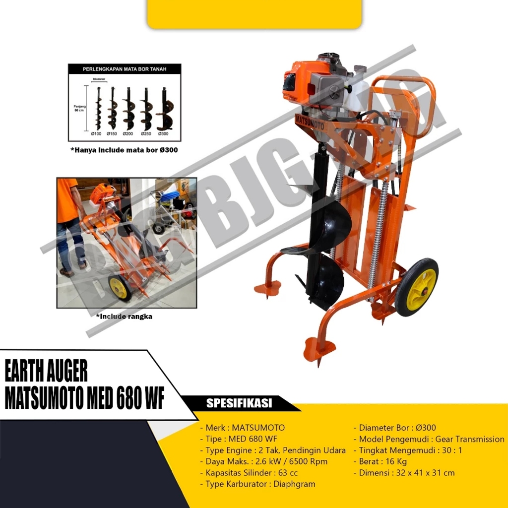 MESIN BOR TANAH / EARTH AUGER MATSUMOTO MED 680 WF