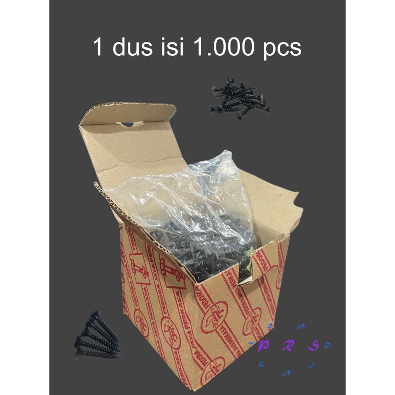 Sekrup Gypsum 2.5 cm/Sekrup Gypsum 1"/Sekrup 2.5 cm/Gypsum 1"/Screw 1"