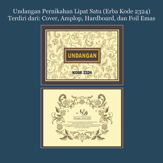 

UNDANGAN PERNIKAHAN/UNDANGAN KHITANAN/PERESMIAN/GATHERING/CETAK UNDANGAN/KODE 2324_MODEL AMPLOP_BISA PESAN 5 PCS