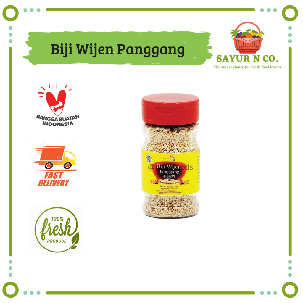 

Biji Wijen Panggang / Roasted Sesame 50gr | Sayur N Co Bekasi