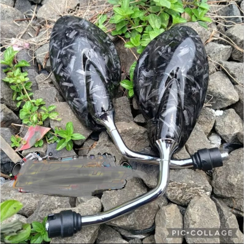 Z4i Spion X1 Karbon Forged Hitam Tangkai Krum Chrome Yamaha Spion 125z Carbon Forged Pnp Fiz R