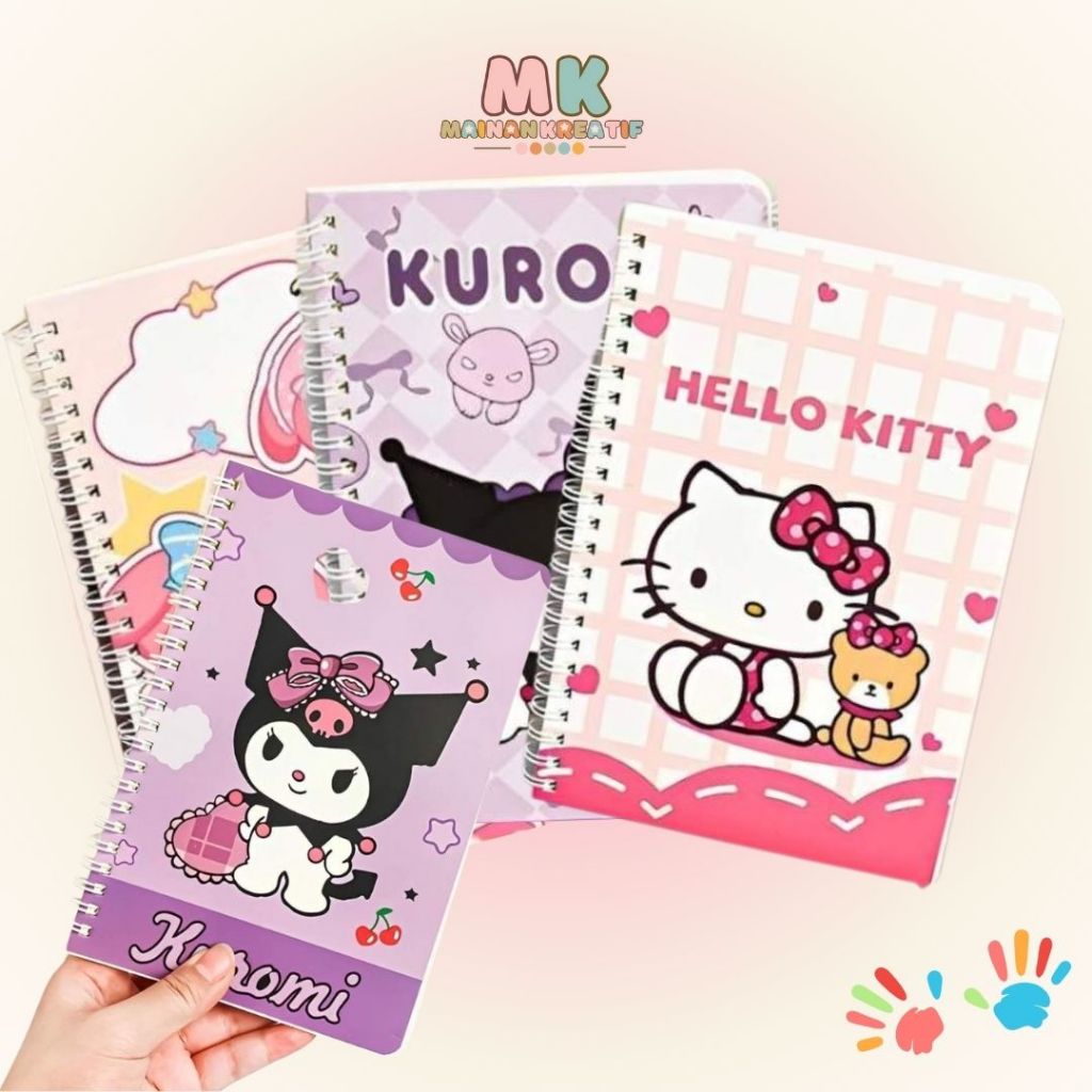 

MK634 Notebook Ring A5 Sekolah Isi 60 Lembar / Buku Catatan / Buku Diary / Buku Tulis Motif