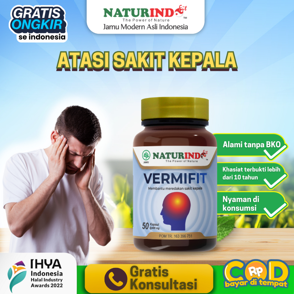 Vermifit Herbal Vertigo Sakit Kepala Menahun Vermifit Jamu Naturindo