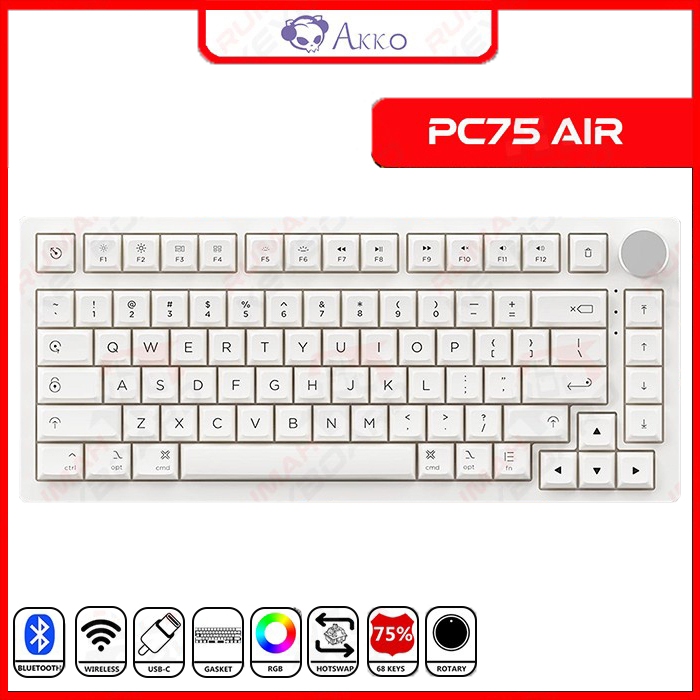 AKKO - PC75B - 75% - Rgb - Gasket - 3 Mode - Mechanical Keyboard