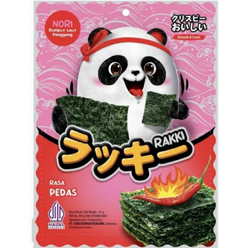 

bGF RAKKI SEAWEED Snack Rumput Laut 12pcs