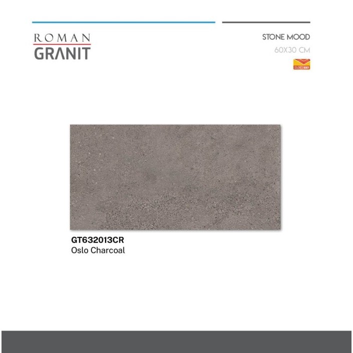 ROMAN GRANIT Oslo Charcoal 60X30 GT632013CR ROMAN GRANIT