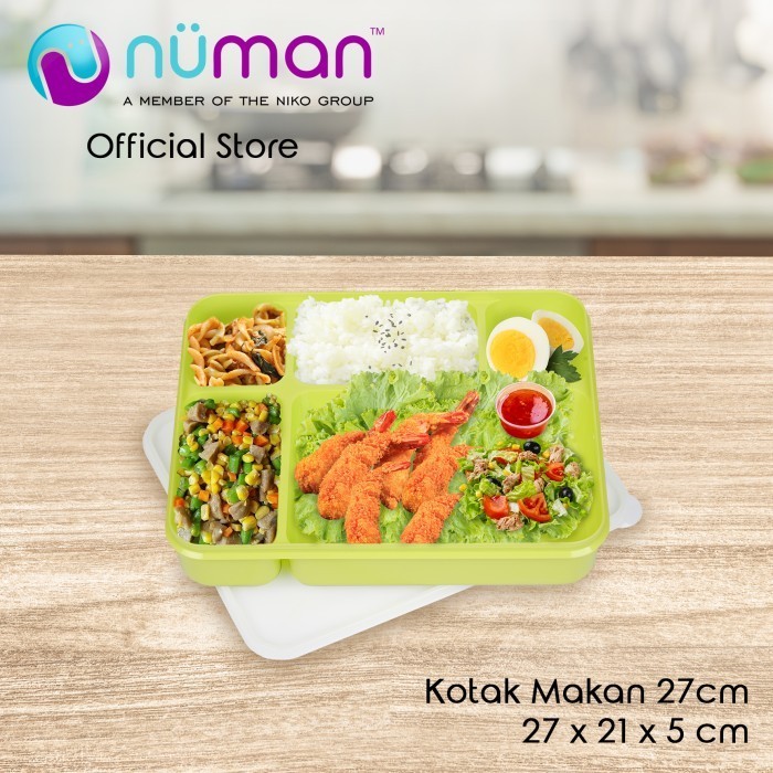 Numan Kotak Makan Plastik Food Grade 27 cm Kotak Makan Catering