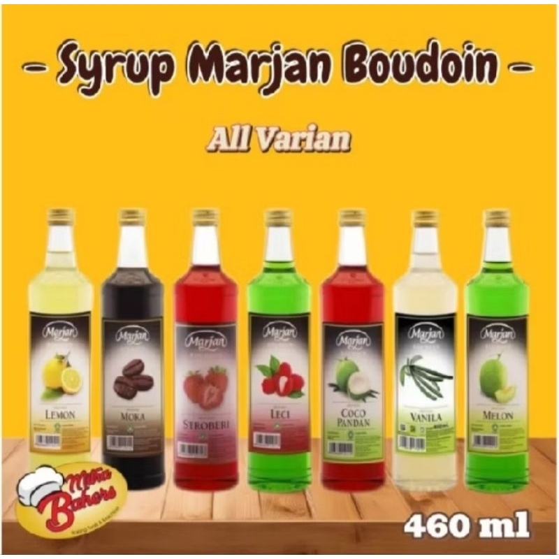 

SYRUP MARJAN BOUDOIN 460 ML ALL VARIANT
