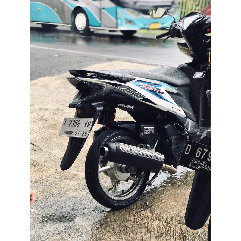 KNALPOT KONDOMAN SARFUL WRC BLACK STYLE SERIES VARIO 125/150 AREM NEW