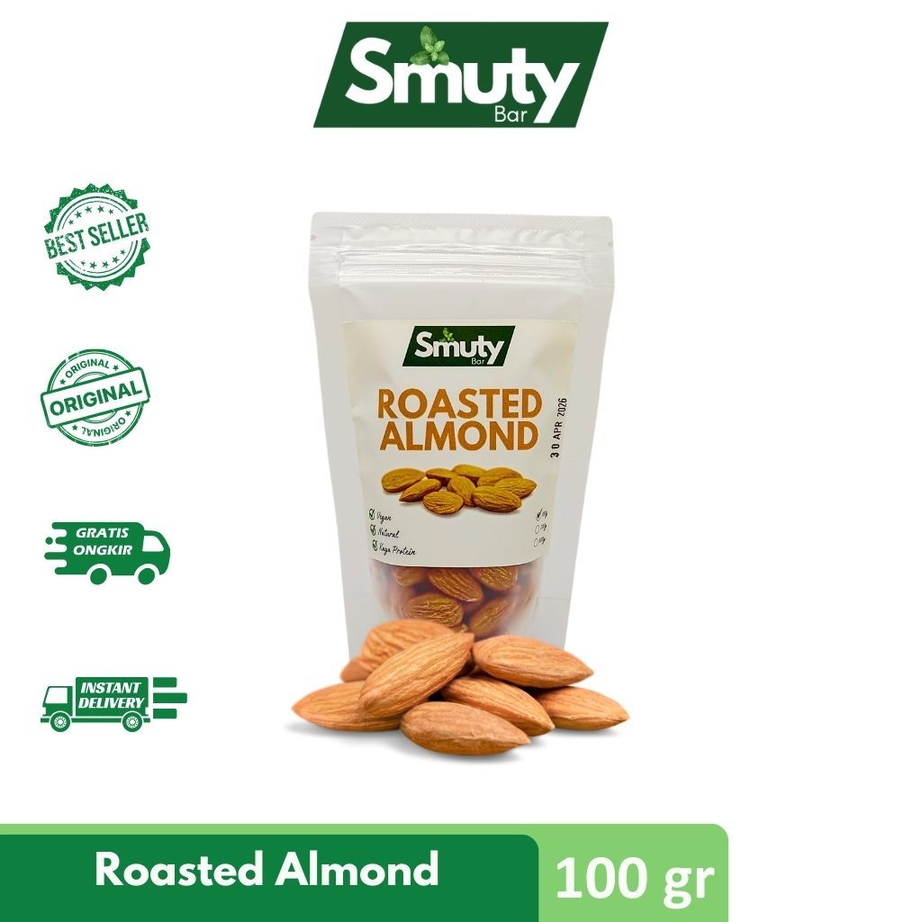 

SmutyBar- Kacang Almond Panggang / Roasted Almond 100gr Cemilan Diet