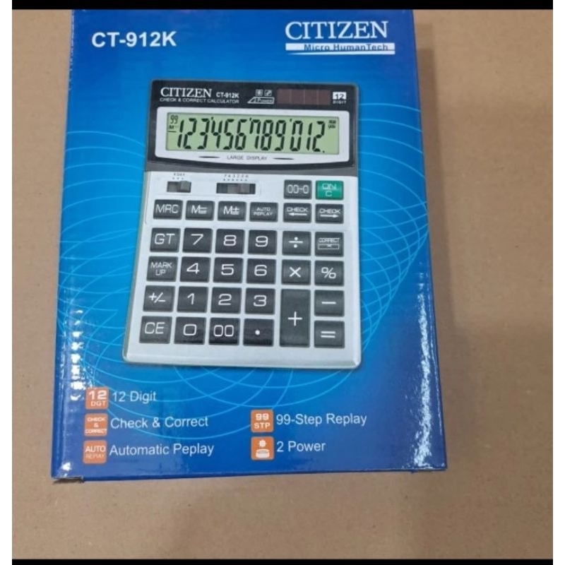 

KALKULATOR DAGANG 12 DIGIT CT 912