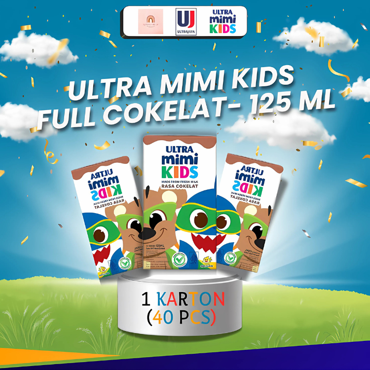 

Susu Ultra Mimi Kids Cokelat 125 ml - 1 karton