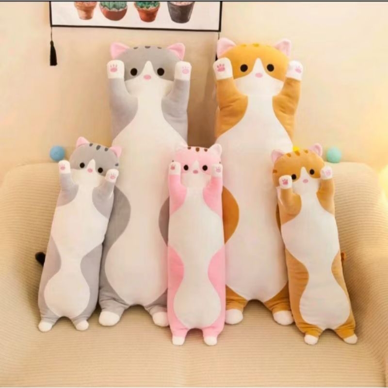 Guling kucing/Bantal guling kucing/Guling empuk/Boneka guling kucing