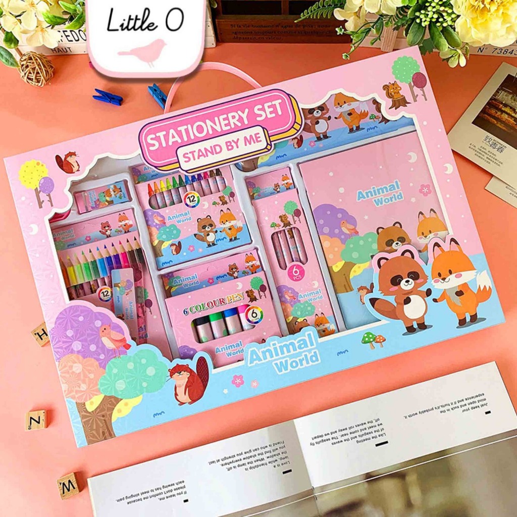 

Stationary Set Big Peralatan Sekolah Anak Alat Tulis Set Perlengkapan Sekolah Anak Kado Ulang Tahun Anak