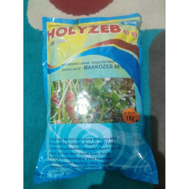 Fungisida HOLYZEB blue 1 kg. mankozeb biru