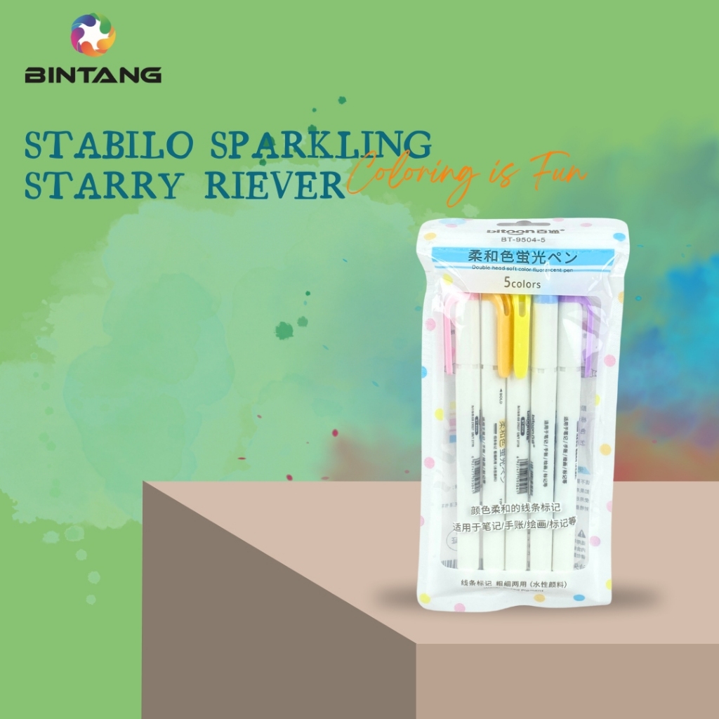 

STABILO SPARKLING STARRY RIVER SET ISI 6 WARNA BT-9522-6