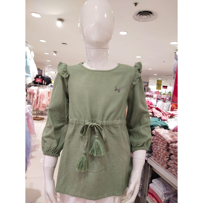 EXIT GIRLS Baju Lengan Panjang Anak Perempuan Usia 5-14 Tahun Cotton Original