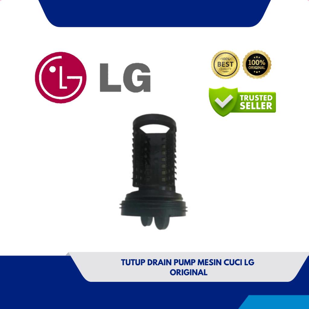 TUTUP DRAIN PUMP MESIN CUCI LG ORIGINAL