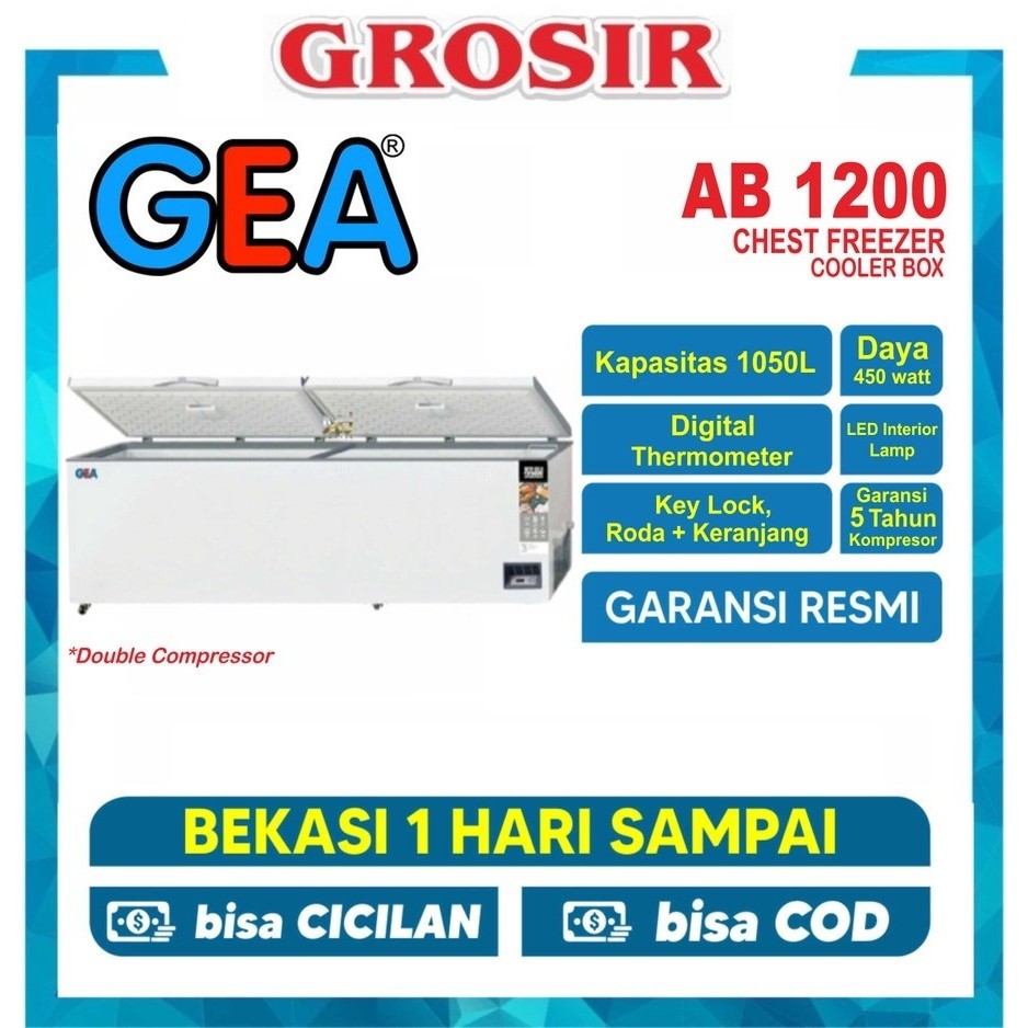 GEA AB-1200T-X Chest Freezer GEA AB 1200 TX / AB 1200TX 1050 Liter Freezer Box