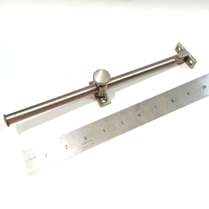 Lamskar Ramskar Putar 10" Silver - Lamskar Bulat Pipa Besi 10 inch - Penahan Penyangga Jendela
