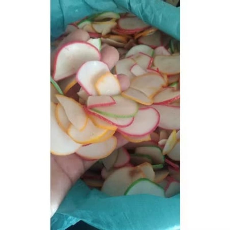 

KERUPUK PELANGI/KERUPUK ASLI MEDAN/KERUPUK BIBIR 250GR