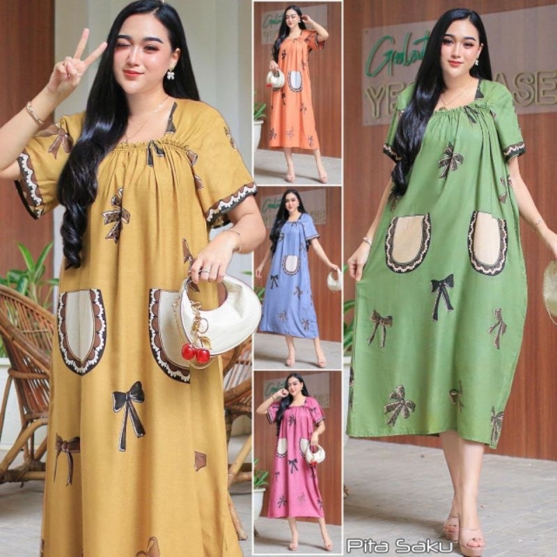DASTER FUJI VITA/DRESS FUJI VITA MOTIF VIRAL BAHAN RAYON ADEM DIPAKAI