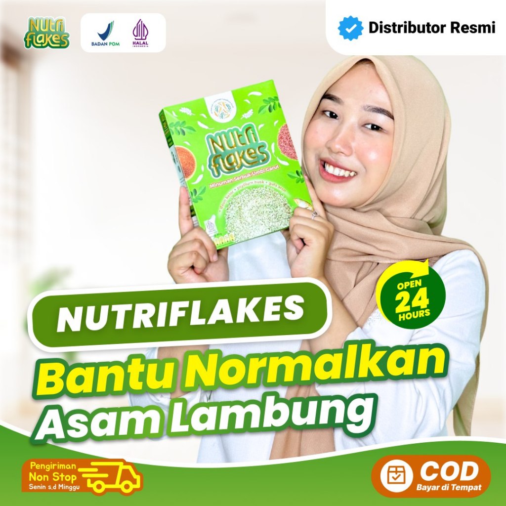 

Nutriflakes Sereal Asam Lambung - Ampuh Mengatasi Asam Lambung Gerd Maag Official Store 1 Box