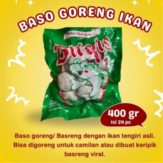 

Bilqis Basreng | Bakso Goreng Ikan Nikmat 400gr Isi 24 – Camilan Gurih & Renyah