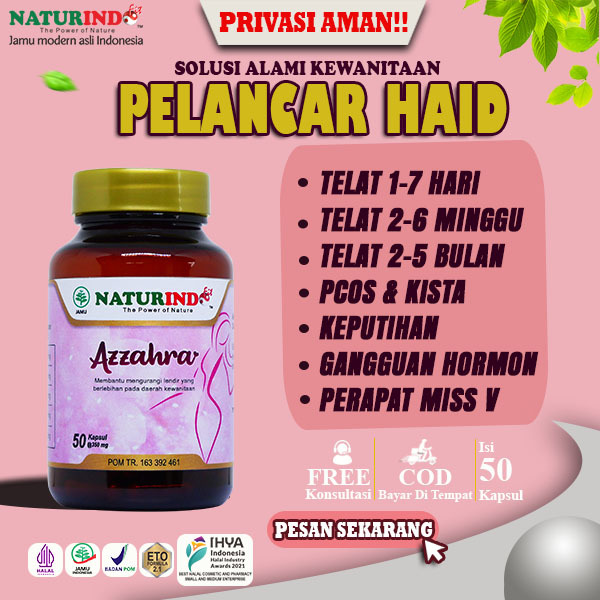 Obat Telat Haid Ampuh PCOS Menstruasi Jamu Terlambat Datang Bulan Pelancar Dateng Bulan Nyeri Haid
