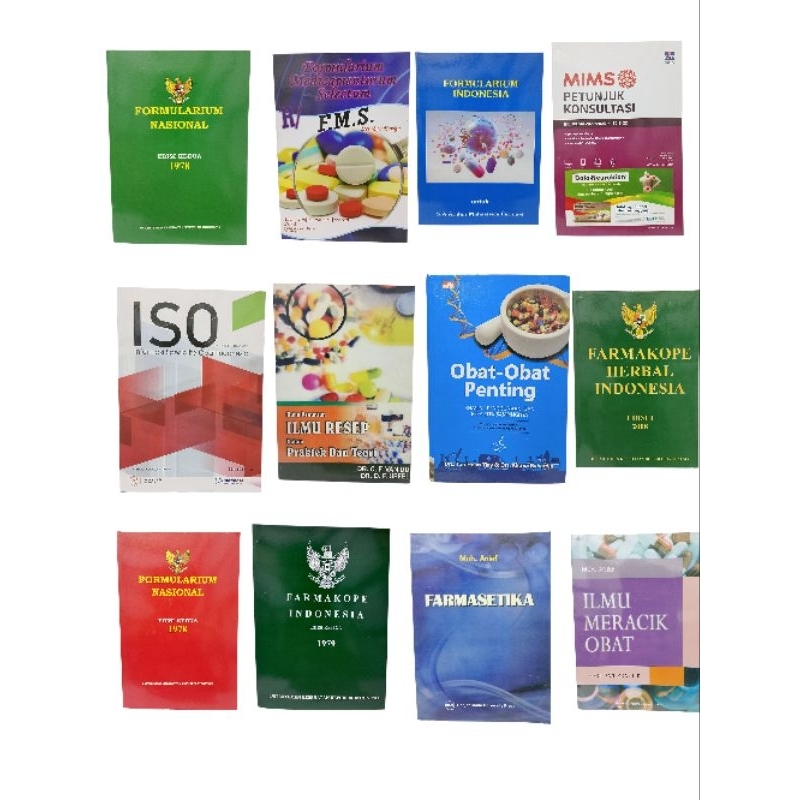Buku Farmasi : Iso Volume 53 Tahun 2021, Farmakope 6 Jilid 1&2, Farmakope Edisi ketiga, Mims, Imo,