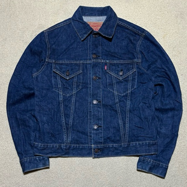 LEVIS BIG E 71557-02 TRUCKER DENIM JACKET VINTAGE SIZE 40 BUTTON J02
