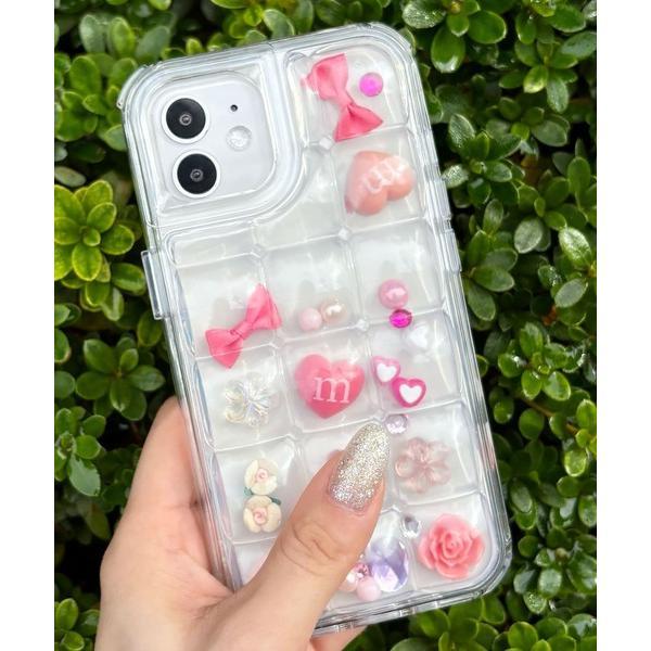 SPINNS- Poko Poko iPhone case / Decorate with tile stickers and marble stickers / Clear smartphone c
