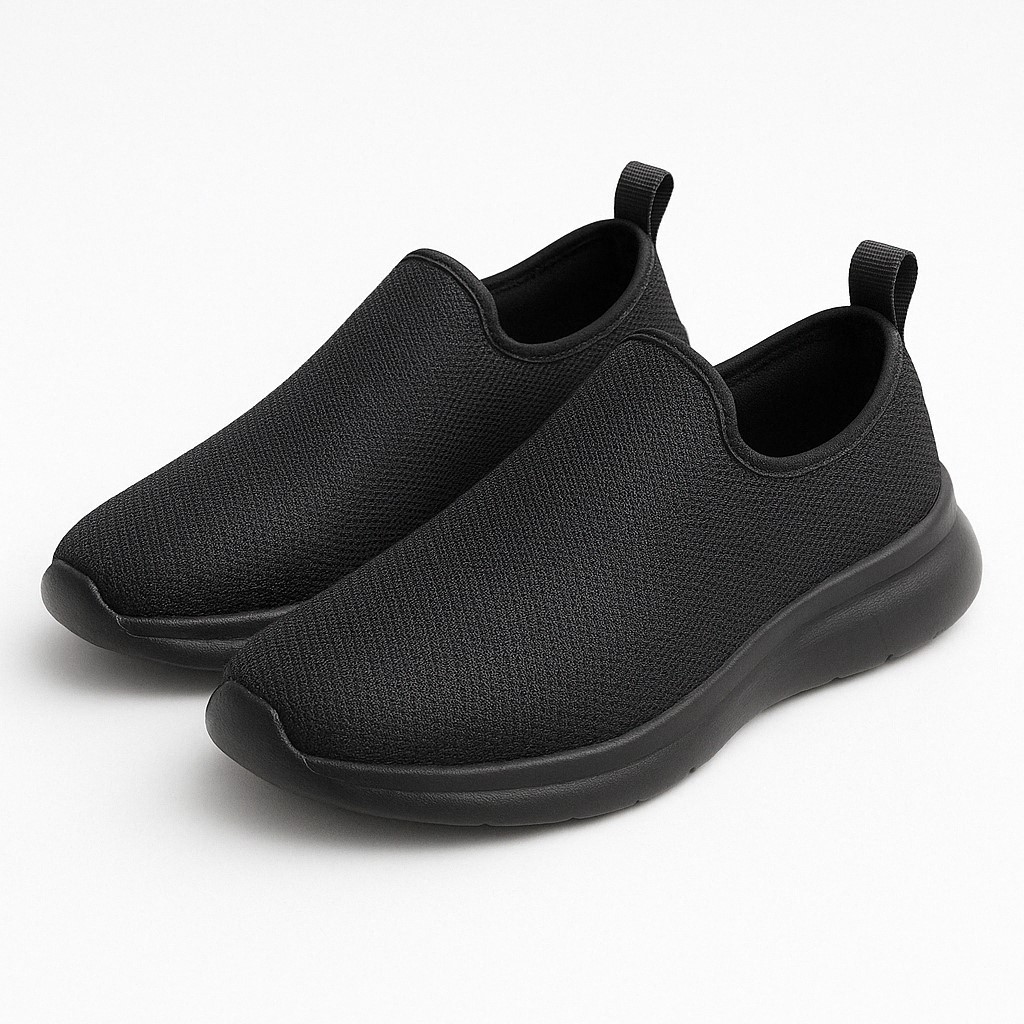 Sepatu Slip-On Hitam
