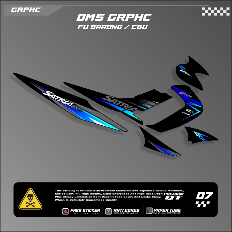 Striping Satria Fu Barong - Striping Fu Old lama - Variasi