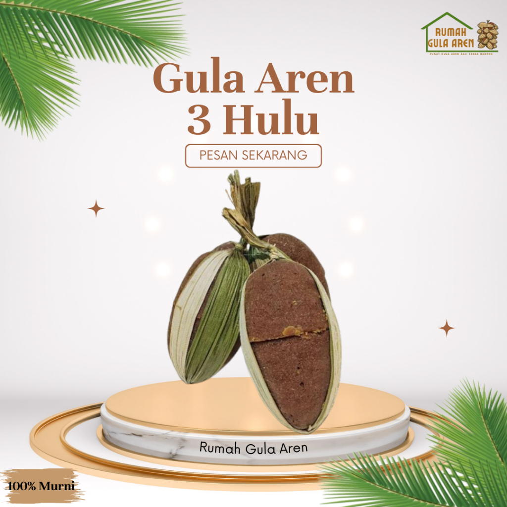 

Gula Aren Batok Premium – 3 Hulu – 100% Murni & Tanpa Pengawet – Asli Lebak Banten