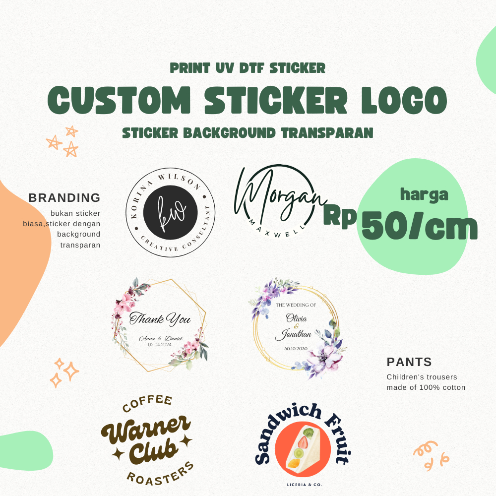 

Cetak Stiker Timbul UV DTF Full Colour Cepat