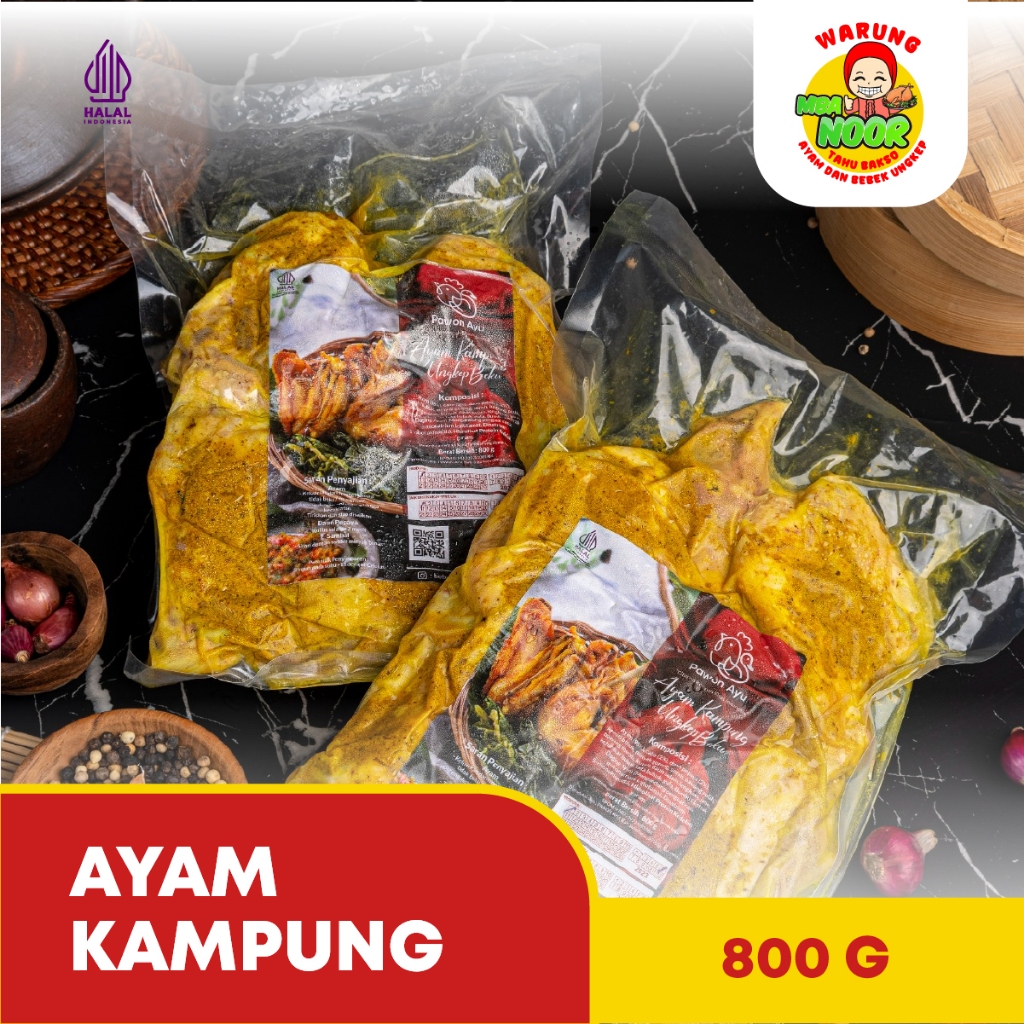 

HEMAT 2 PACK - Ayam Ungkep Bumbu Kuning Pawon Ayu Goreng Frozen Food Siap Saji