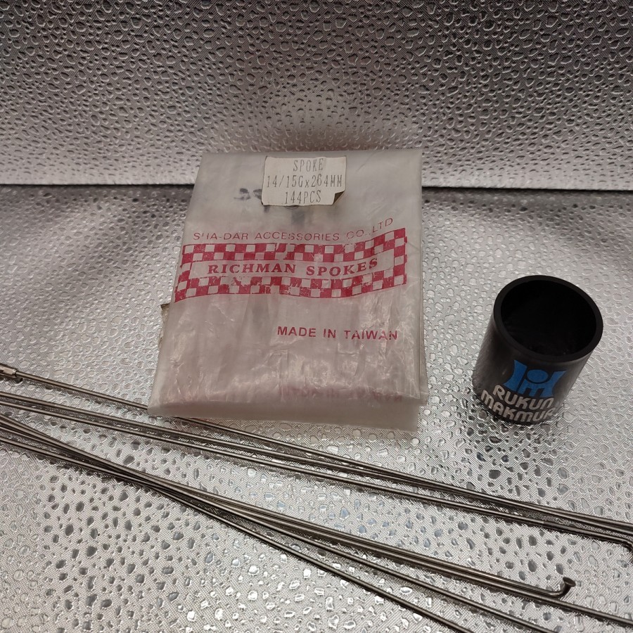 Bicycle Spoke Stainless Silver 264 mm - Ruji Jari Jari Sepeda Gunung MTB Mountain Bike Ban / Velg 26