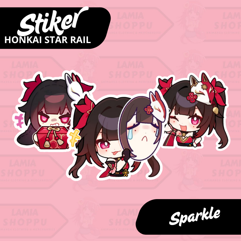 

Stiker Honkai Star Rail Sparkle | Sticker Sparkle HSR | Merch Anime Game Vinyl Anti Air