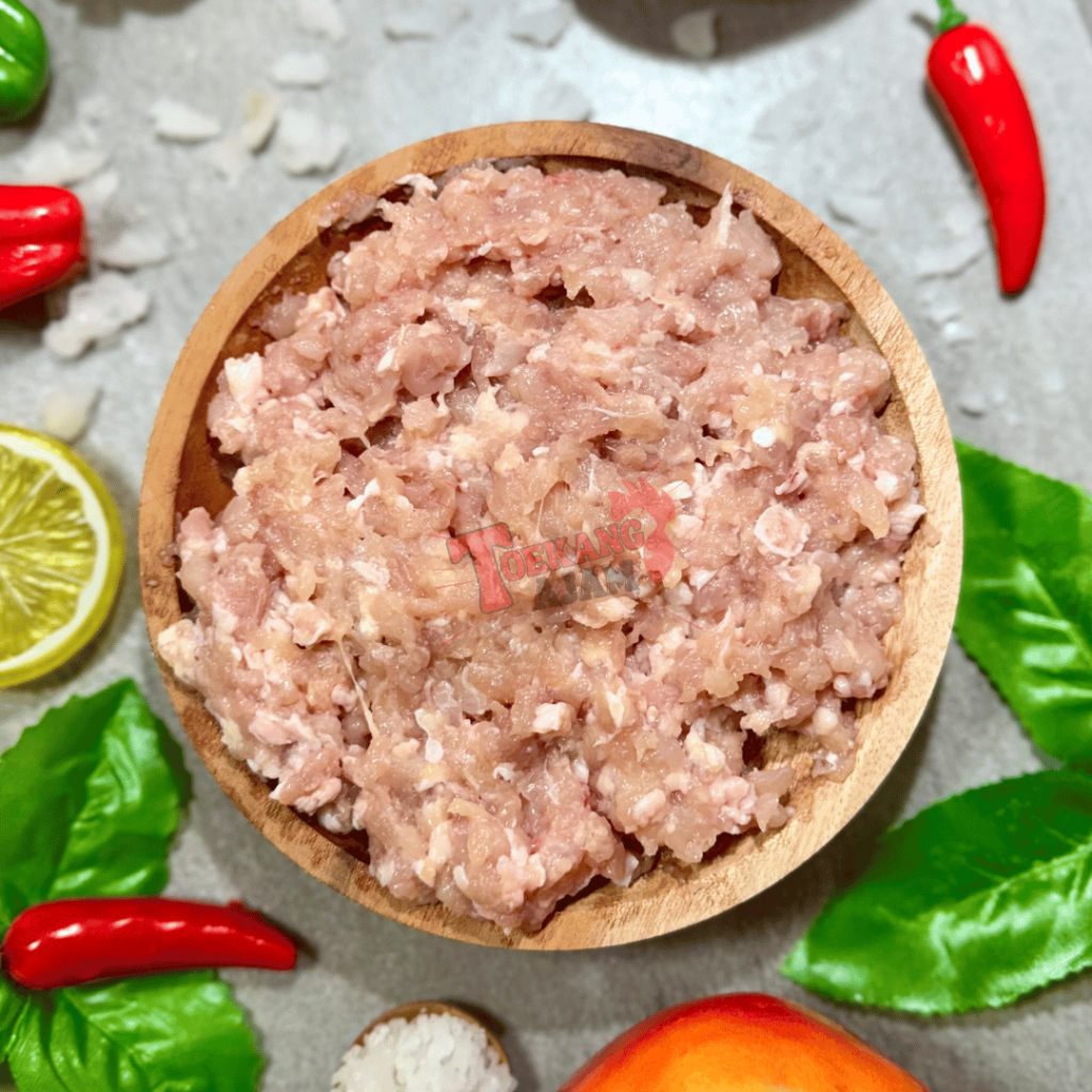 

RB DAGING AYAM PAHA KULIT GILING KASAR / SEDANG / HALUS, PAHA KULIT GILING FRESH/BEKU