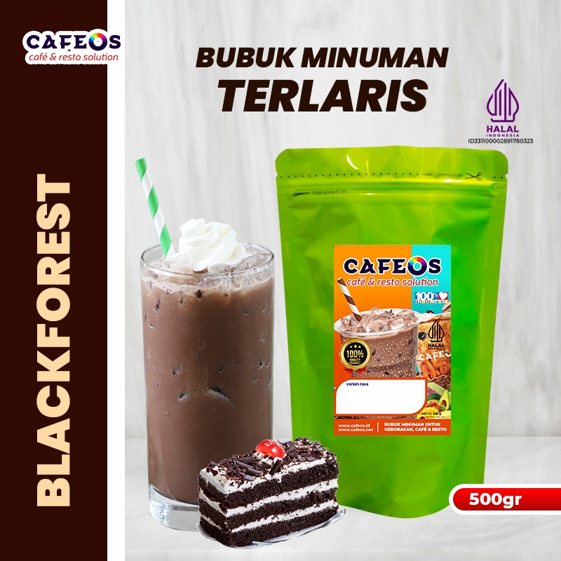 

CAFEOS Bubuk Minuman Kekinian Rasa Coklat Choco Blackforest Kemasan 500 gram
