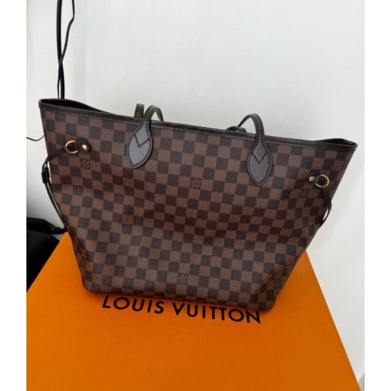Preloved Neverfull MM damier 2021 | box, db , rec LV PP jkt nov 2021