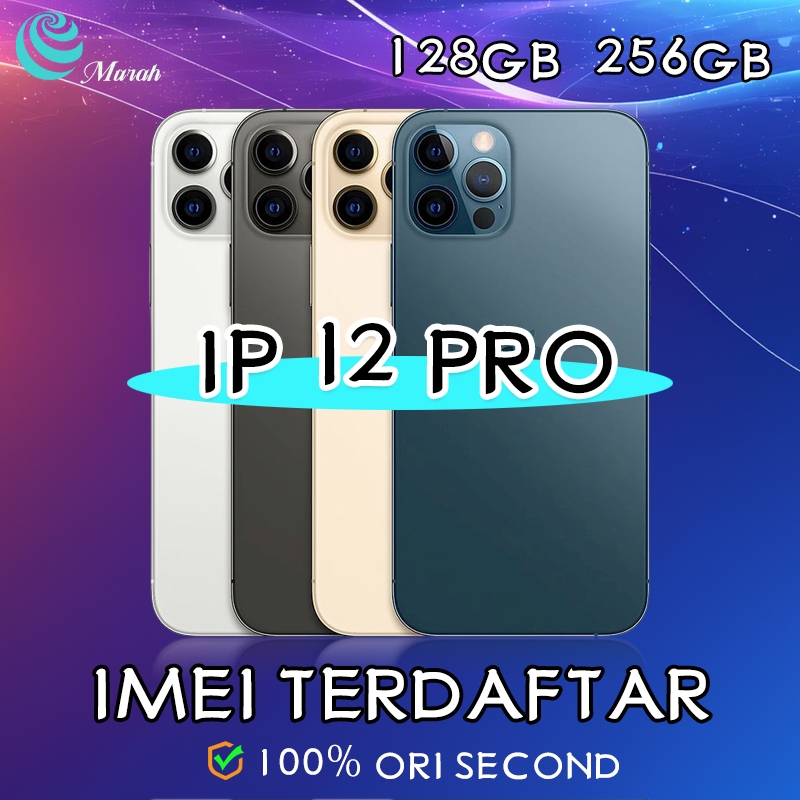 iPhone 12 Pro 128GB 256G Second Fulset seken Inter All fungsi aman Barang asli seperti baru ip 12pro