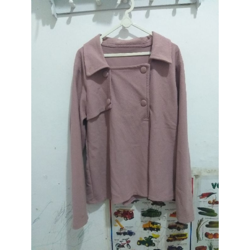 preloved blouse dusty pink